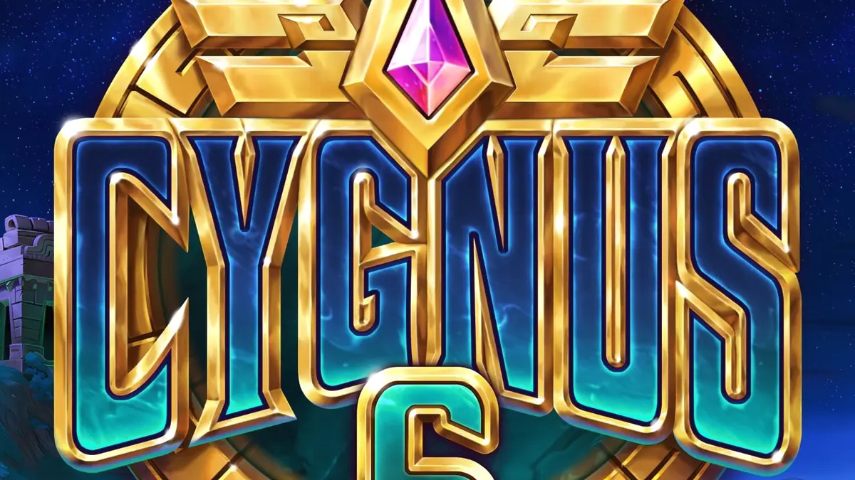 Tampilan antarmuka slot Cygnus 6 di perangkat mobile dengan latar belakang Machu Picchu